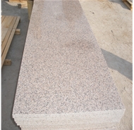 Polished G364 cherry pink slabs